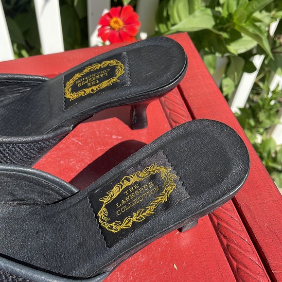 The Larkspur Collection Needlepoint Mules Shoes - Picture 3 of 7